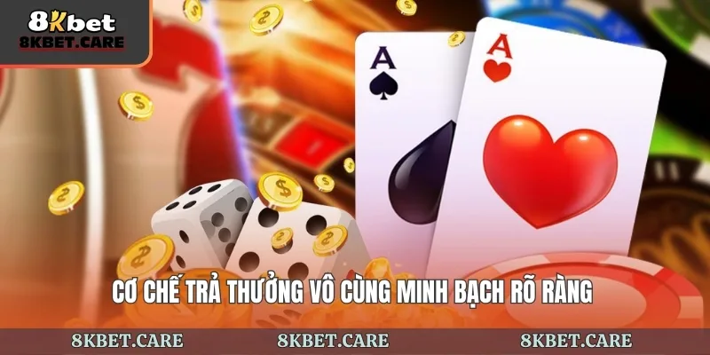 Cơ chế trả thưởng vô cùng minh bạch rõ ràng